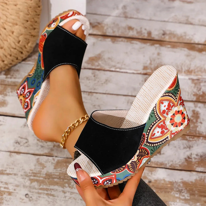 Women's Dressy Slip On Wedges with Cushioned Insole and Non Slip Sole