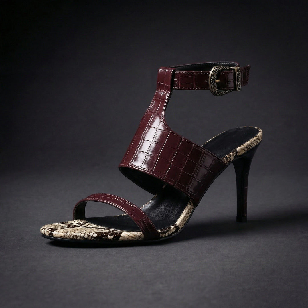 Women's Dressy Stiletto Sandals with Strappy Detail