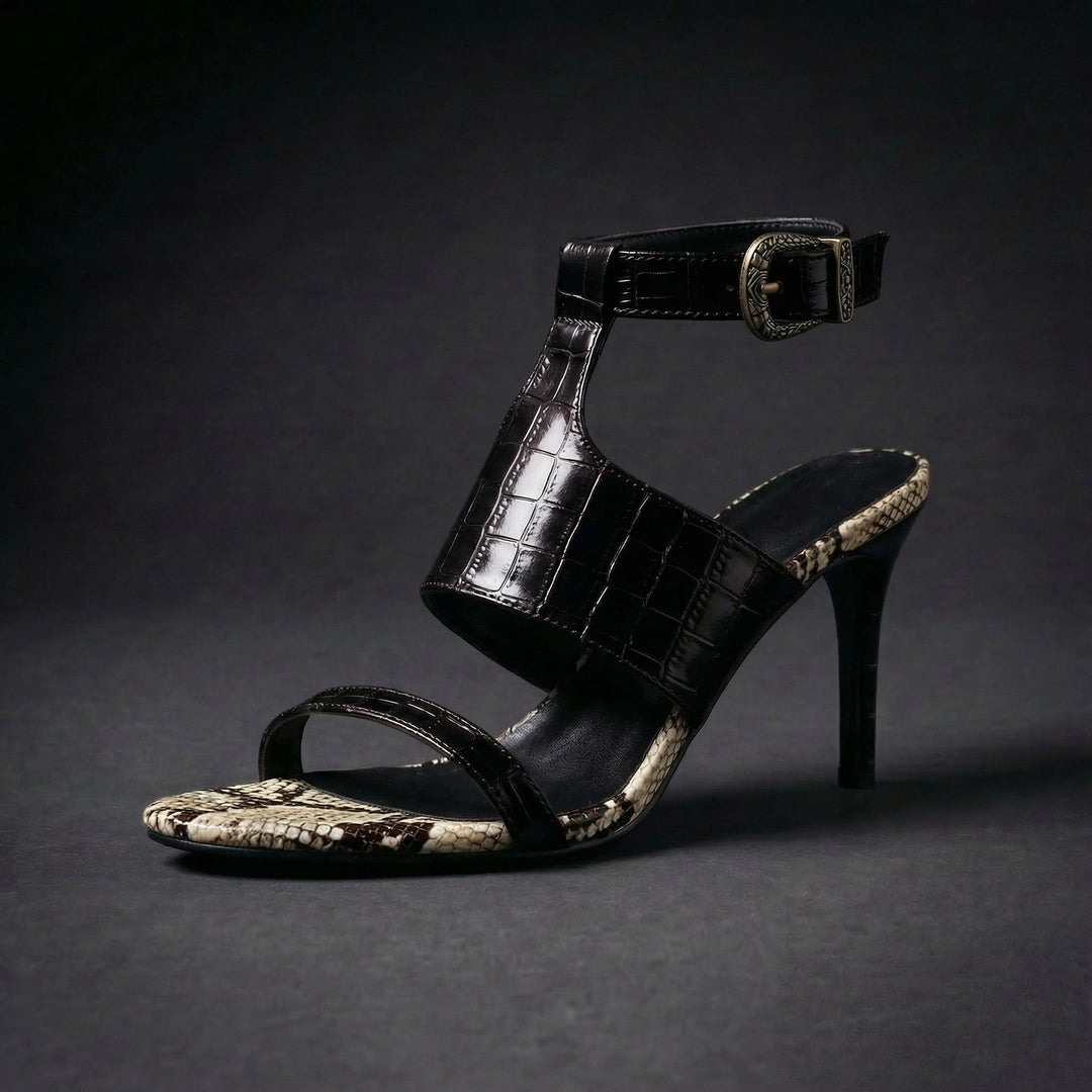 Women's Dressy Stiletto Sandals with Strappy Detail