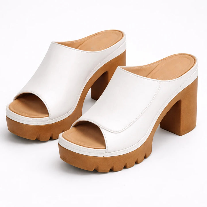 Women's Platform Casual Sandals with Slip On and Cushioned