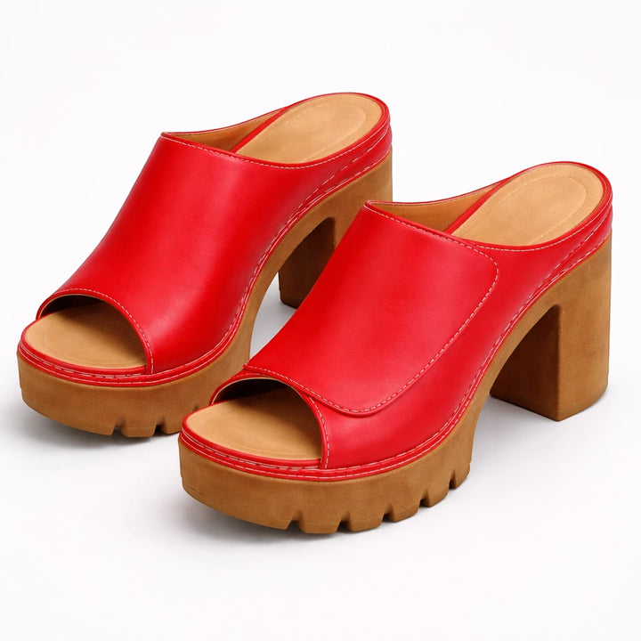 Women's Platform Casual Sandals with Slip On and Cushioned