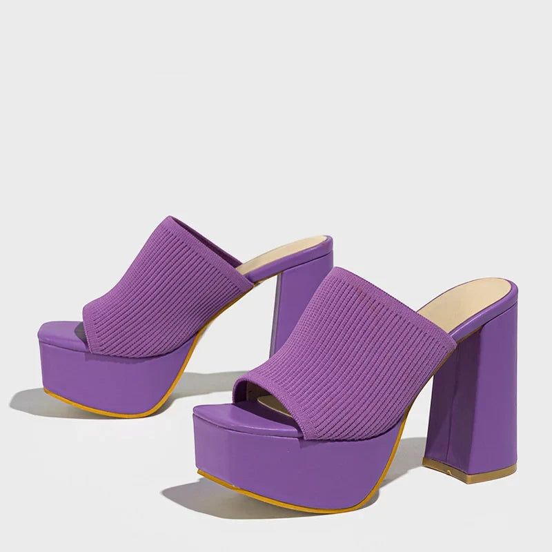 Women's Platform Open Toe Sandals with Slip Resistant Sole and Cushioned Insole