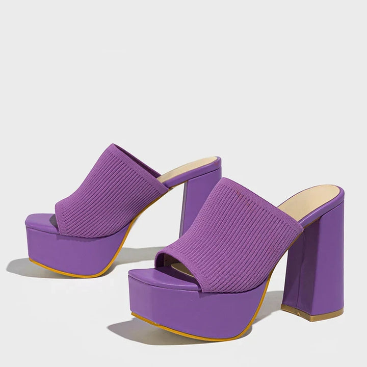 Women's Platform Open Toe Sandals with Slip Resistant Sole and Cushioned Insole