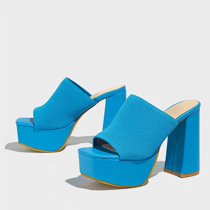 Women's Platform Open Toe Sandals with Slip Resistant Sole and Cushioned Insole