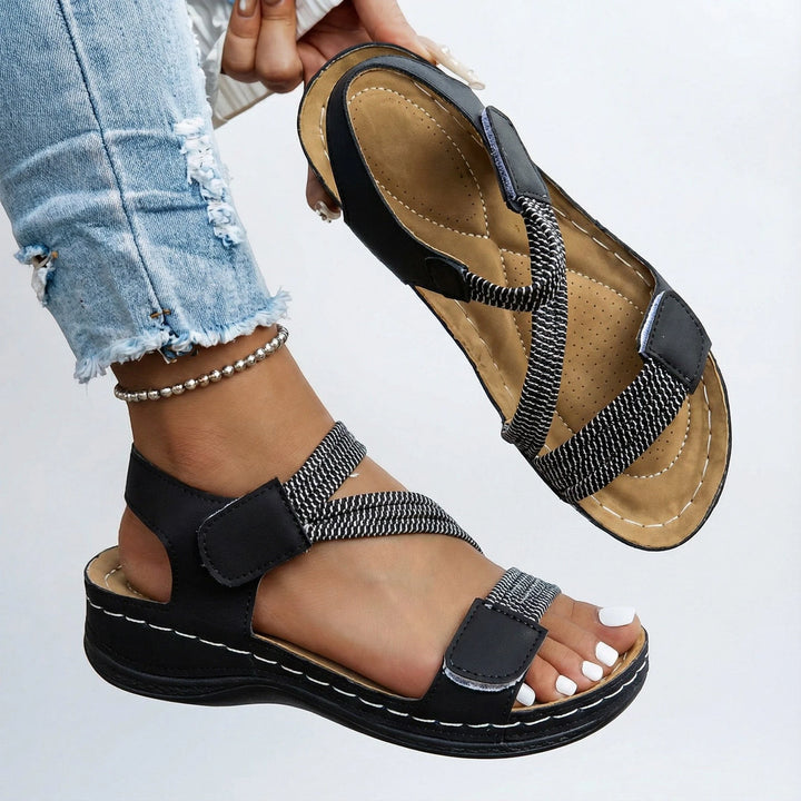 Women's Comfortable Platform Sandals with Cushioned and Arch Support