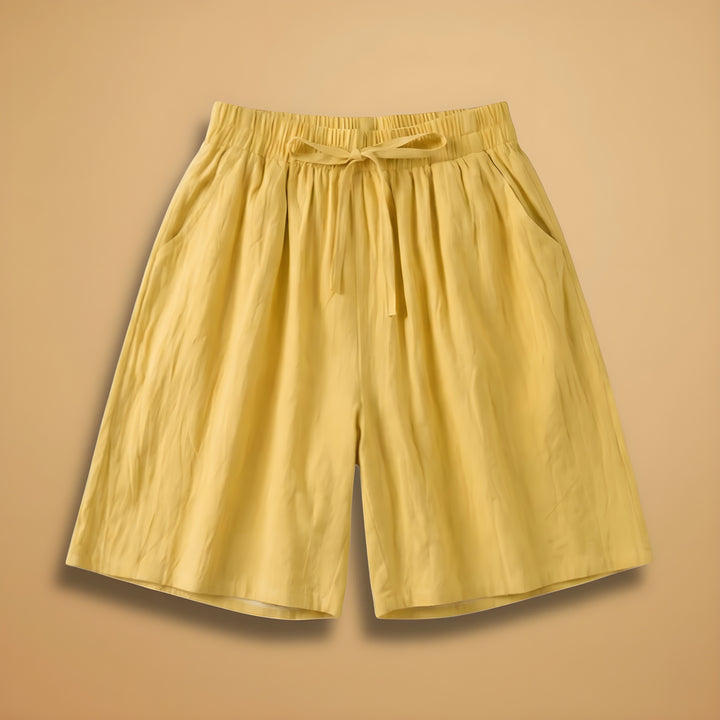 Women's High Waisted Bermuda Shorts with Drawstring