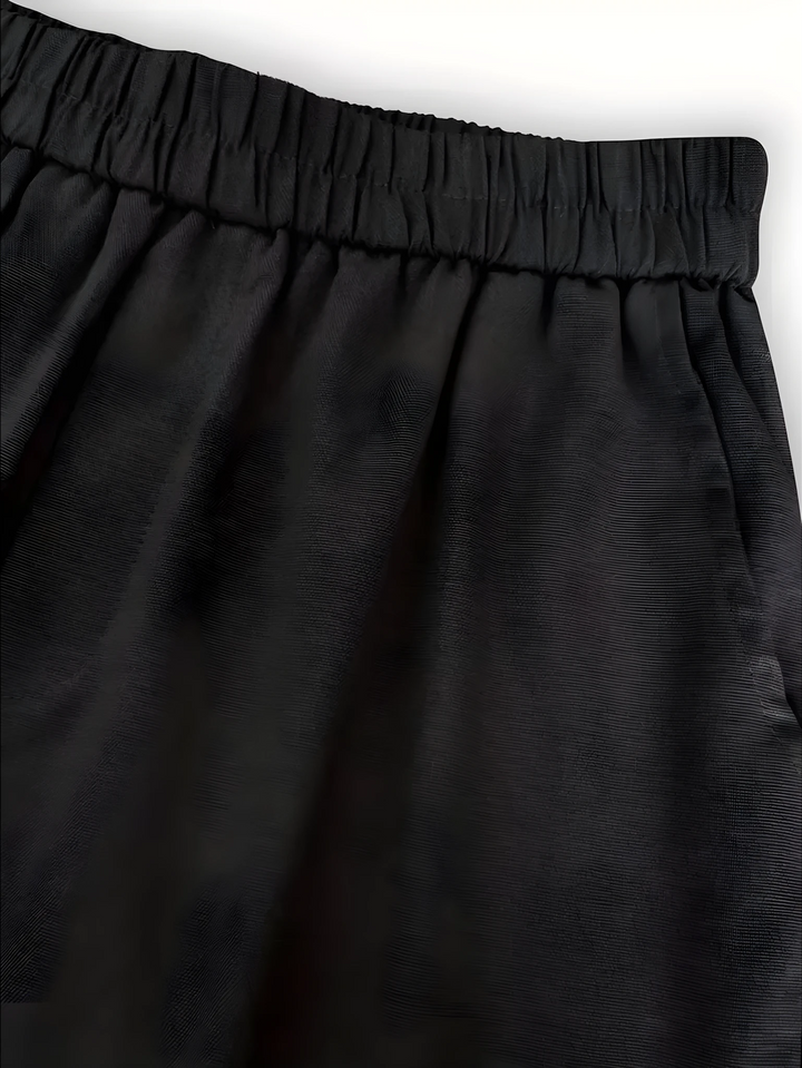 Women's High Waisted Bermuda Shorts with Elastic Waistband