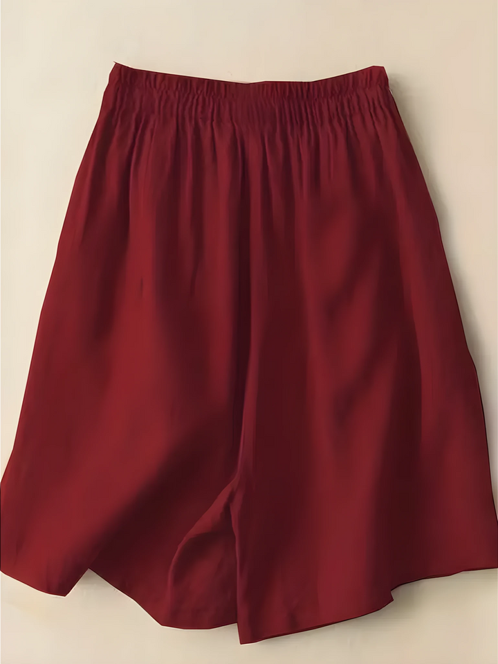 Women's High Waisted Bermuda Shorts with Elastic Waistband