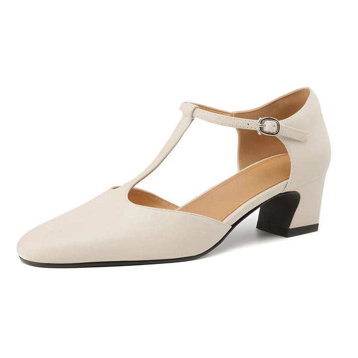 Women's Mary Jane Chunky Heels Shoes with Block Heel and Non Slip