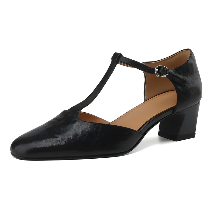 Women's Mary Jane Chunky Heels Shoes with Block Heel and Non Slip