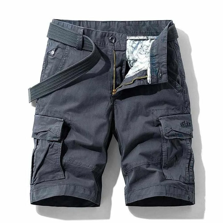 Men's Long Cargo Shorts with Zip