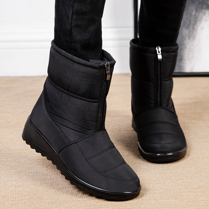 Céline- BOTTINES DE NEIGE EN PELUCHE Chaud et IMPERMÉABLES