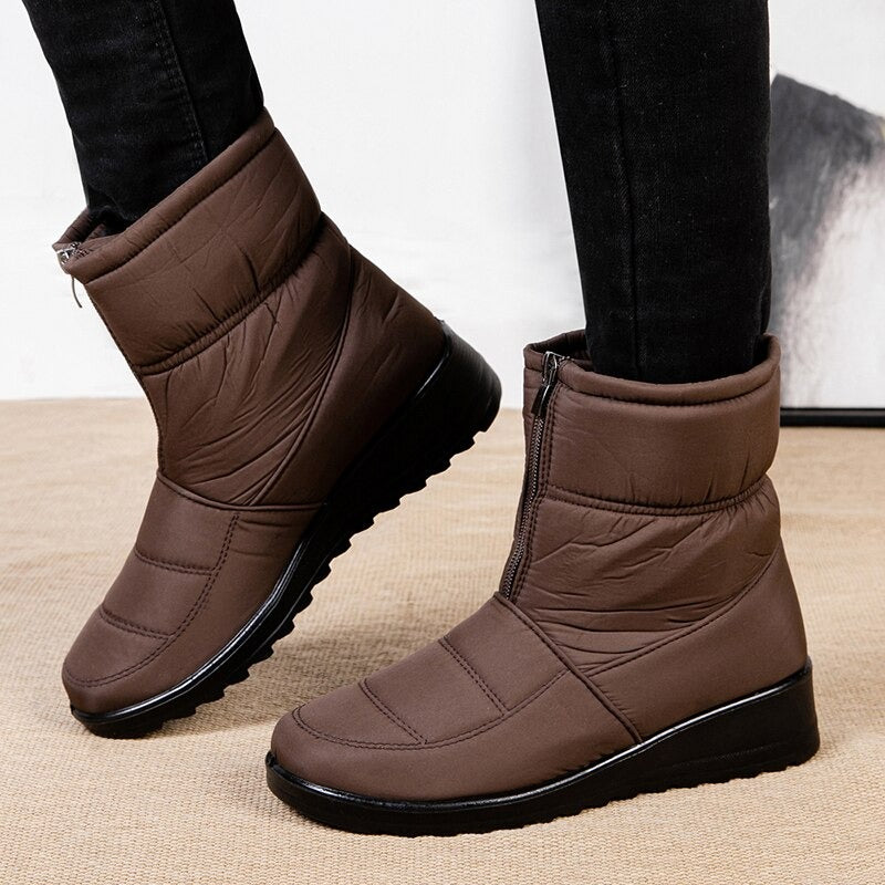 Céline- BOTTINES DE NEIGE EN PELUCHE Chaud et IMPERMÉABLES